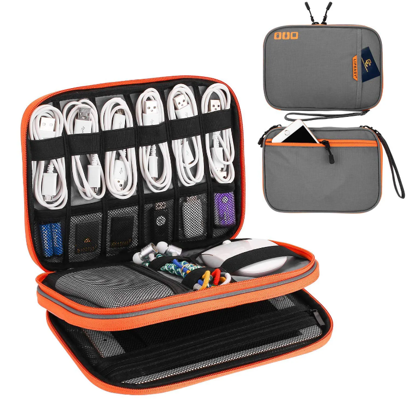 Compact Cable Storage Organizer Case